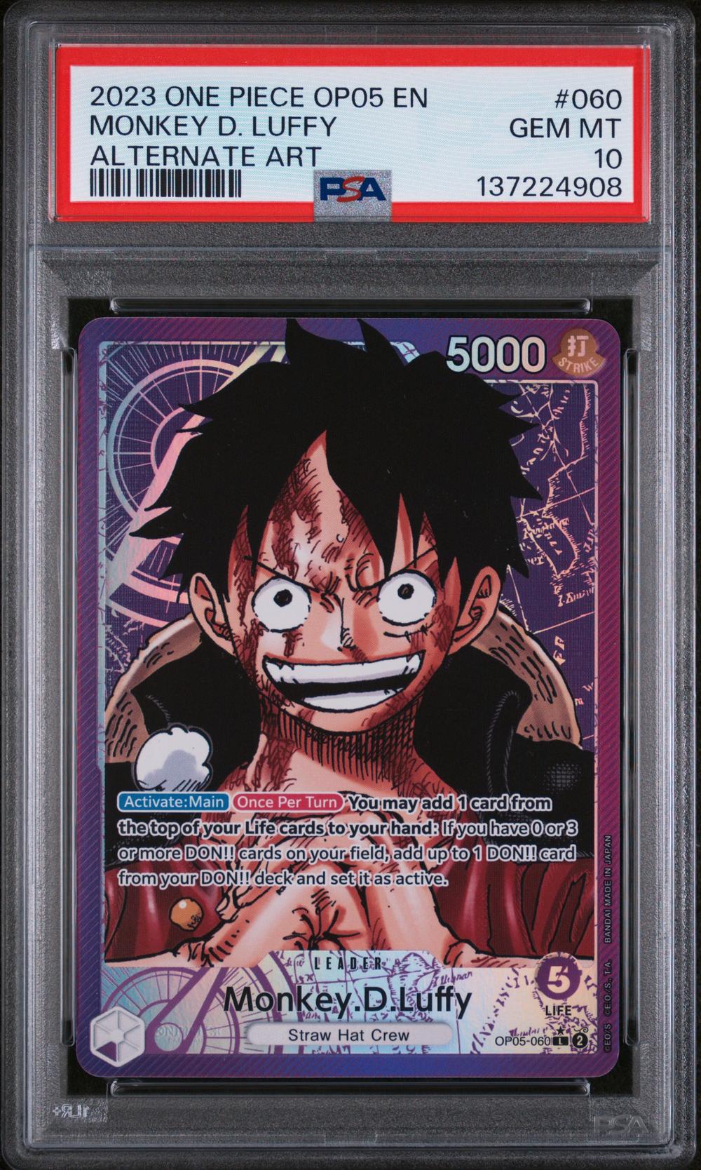 2023 ワンピース MONKEY D. LUFFY #012 GEM MT 2023 Monkey D. Luffy - One Piece One Piece Awakening of the New